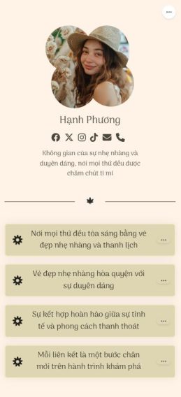 Link bio Ánh Ngọc Nhẹ Nhàng