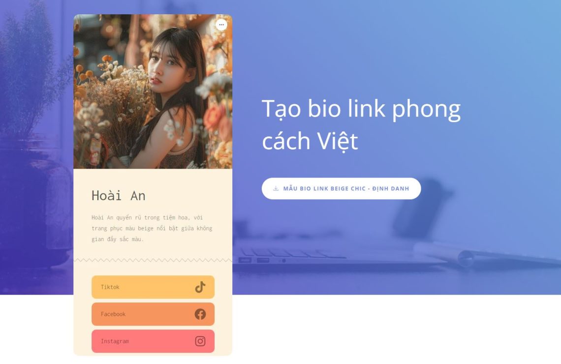 Tạo bio link đậm chất Việt